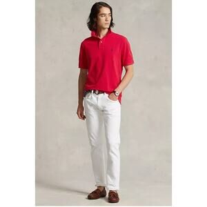 ❤️ Polo Ralph Lauren Men’s Large Red Polo Shirt – Classic Fit – Cotton – EUC